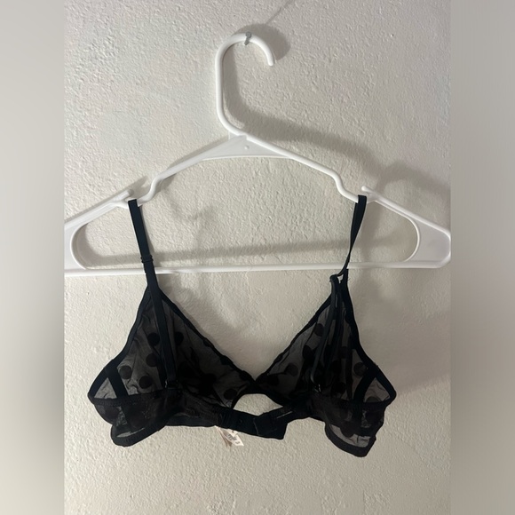 J Crew black polka dotted bralette🖤 - Picture 2 of 3